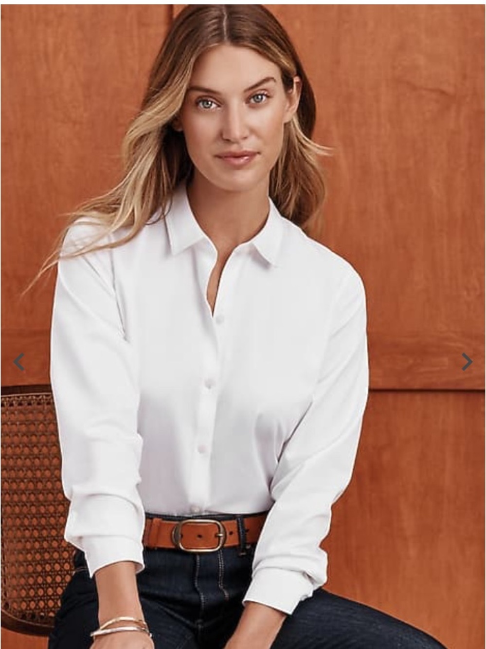 J. Jill White Button-Down Shirt